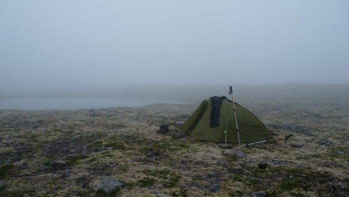 Camping sur les hauteurs de Drífandi