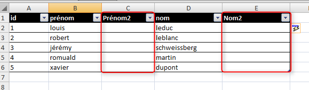 2 Excel – Changer la casse (minuscule - majuscule) d'un texte